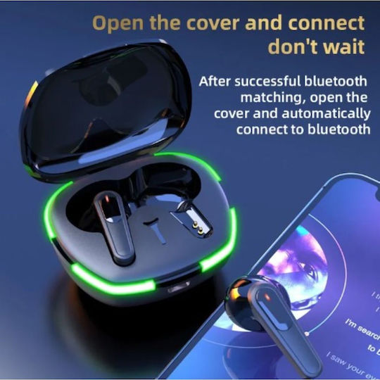 Pro 60 In-ear Bluetooth Handsfree Earphones with Charging Case Black view 6