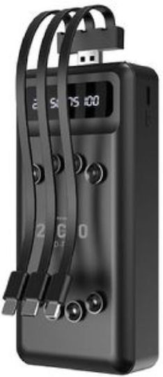 Proda PD-P93 Power Bank 20000mAh 10W with USB-A Port and USB-C Port Black