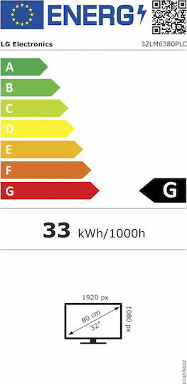LG Smart Television 32" Full HD LED 32LM6380PLC HDR (2021) view 7