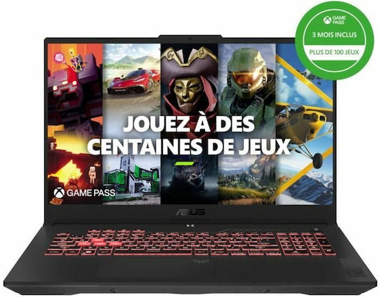 Asus TUF Gaming A17 (2023) TUF707NV-HX026W 17.3" IPS FHD 144Hz (Ryzen 5-7535HS/16GB/512GB SSD/GeForce RTX 4060/W11 Home) (FR Keyboard) view 2