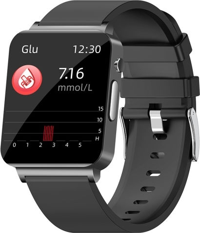 Ks03 1.72 Inch Color Screen Smart Watch Support Heart Rate Monitoring Blood Pressure Monitoring Black view 1