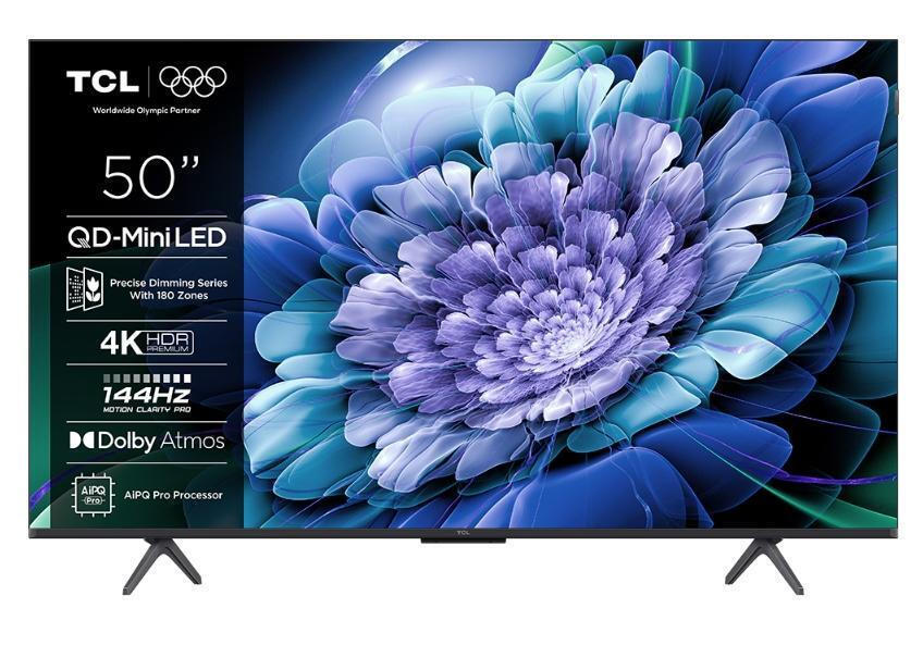 TCL Smart TV 50" 4K UHD Mini LED C69K Premium HDR (2025) 50C69K