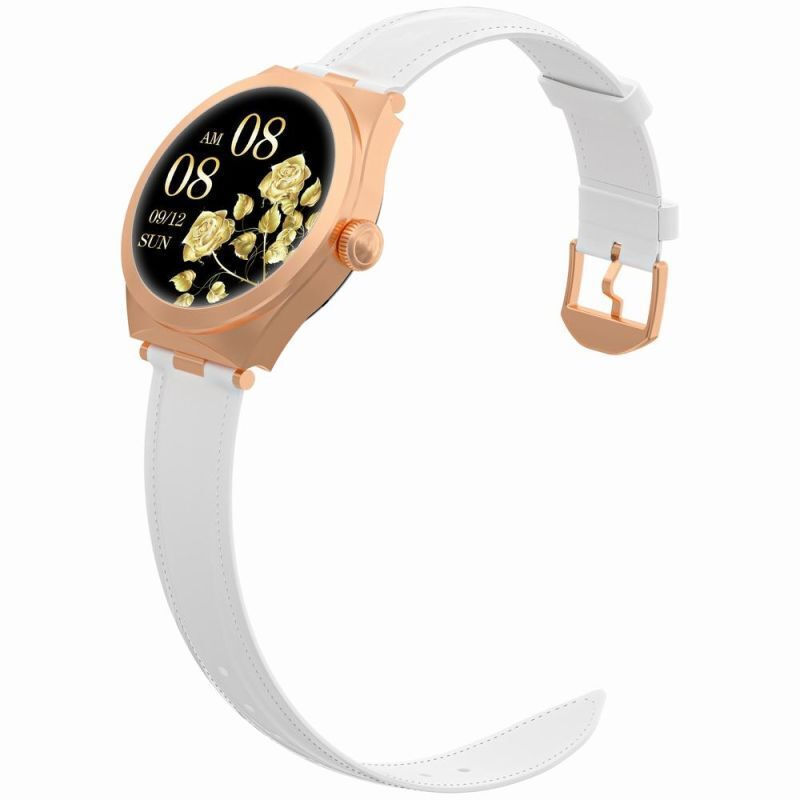 Smartwatch Gravity Rose Gold White Gt25-5 vue 4