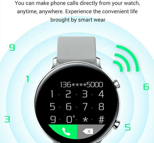 GW33 Pro Smartwatch with Heart Rate Monitor (Black Case / Black Silicone Strap) view 3