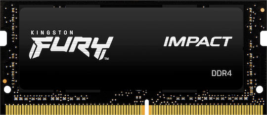 Kingston Fury Impact DDR4 with Module 1x8GB and Speed 3200 for Laptop KF432S20IB/8