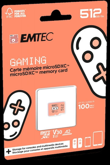 Emtec microSDXC 512GB Class 10 U3 V30 A1 UHS-I view 3