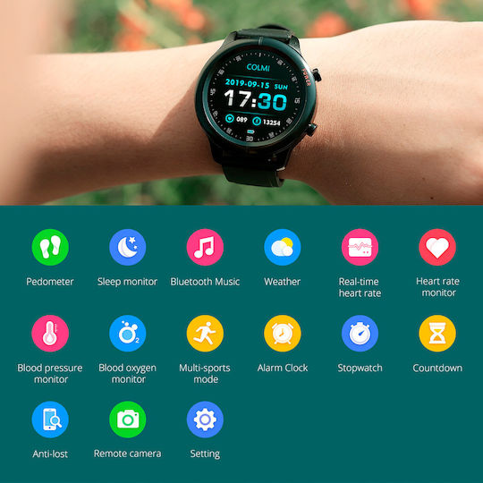 Colmi Sky 4 Smartwatch with Heart Rate Monitor (Black) view 5