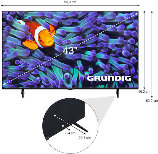 Grundig Smart Television 43" 4K UHD LED 43 VCE 223 HDR (2023) view 4