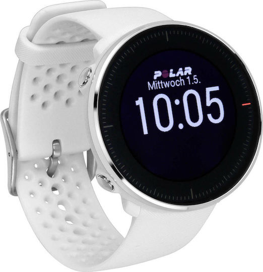Polar Vantage M M/L Stainless Steel 46mm Waterproof Smartwatch with Heart Rate Monitor (White) view 4