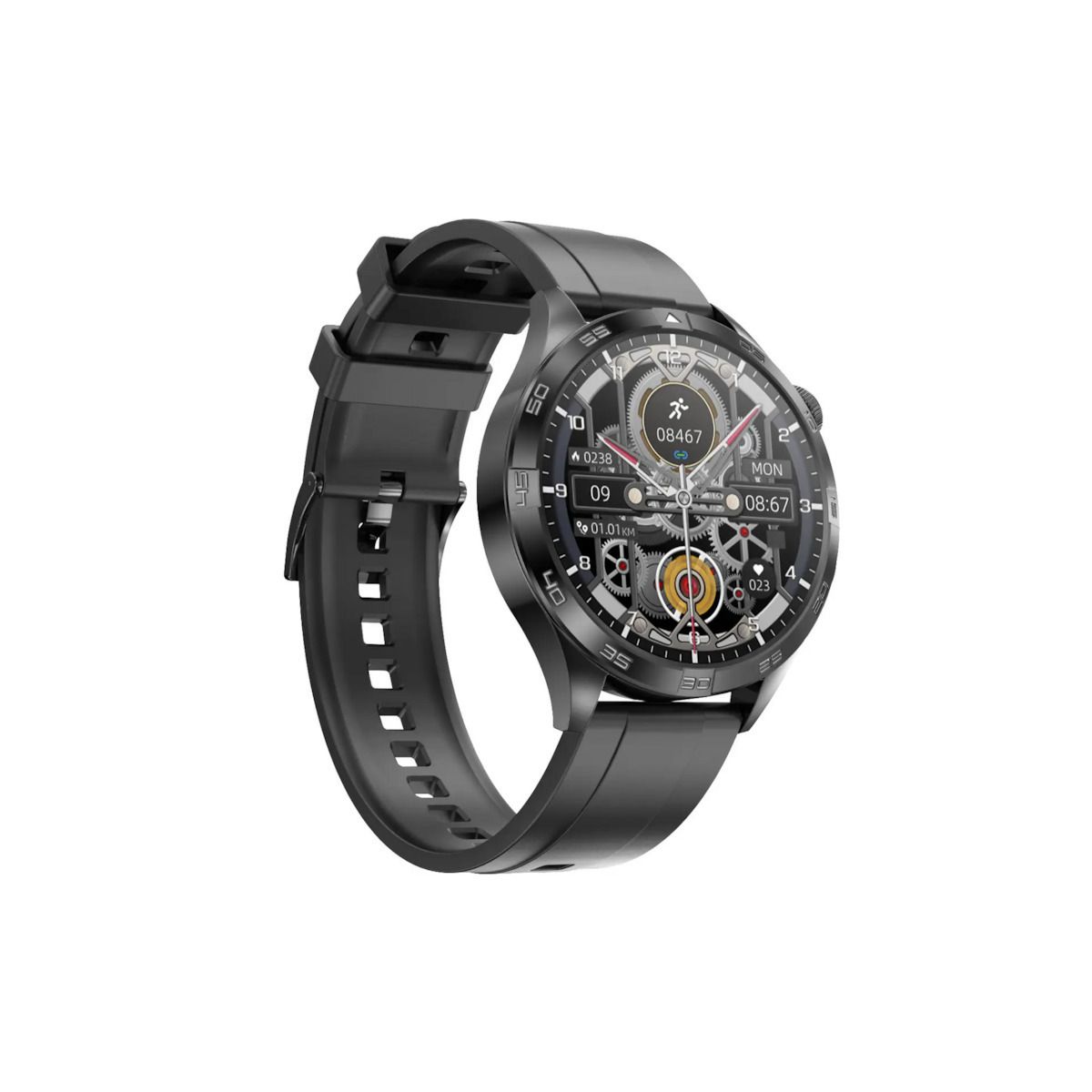 Aluminium Smartwatch with Heart Rate Monitor (Black) view 2