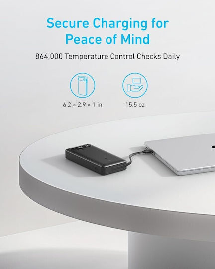 Anker Powercore 20000mAh 87W with USB-A Port and USB-C Port Black view 6