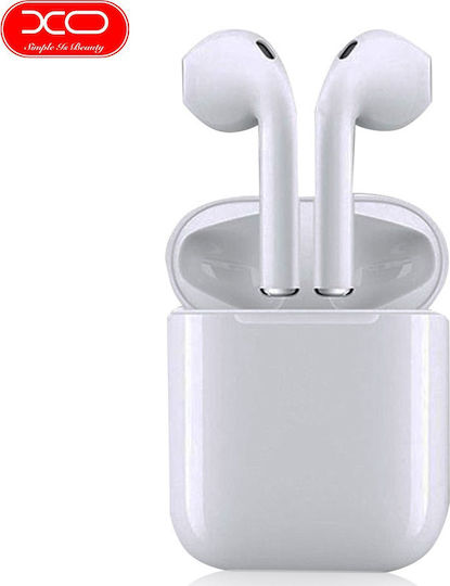 XO F60 Plus Earbud Bluetooth Handsfree Earphones with Charging Case White view 1