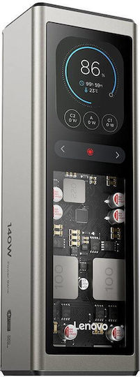 Lenovo Power Bank 20000mAh 140W with USB-A Port and 2 USB-C Ports Gray Ansicht 2