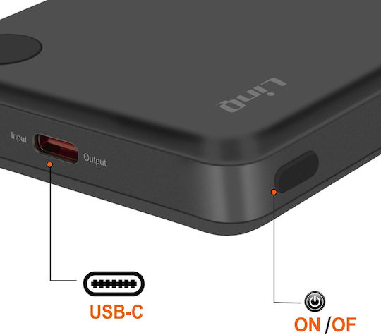 LinQ MagSafe Power Bank 15000mAh 20W with USB-C Port Power Delivery Black view 2