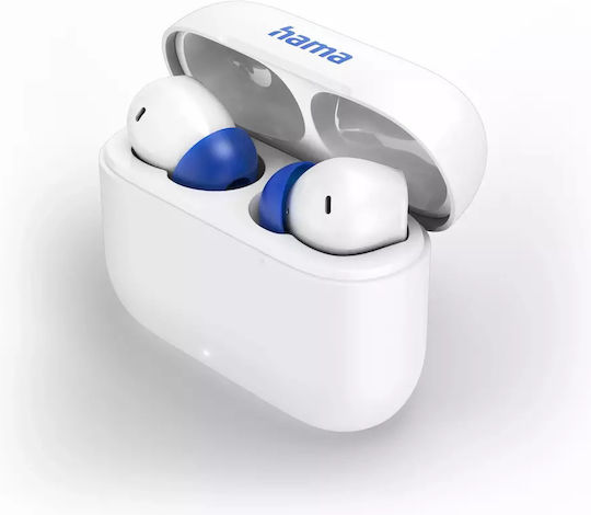 HAMA Passion Clear II In-ear Bluetooth Handsfree Earphones with Charging Case White view 6