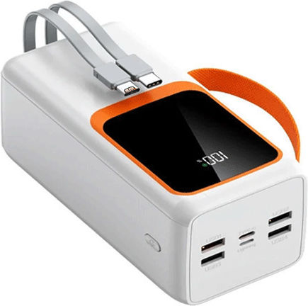 PZX V28 Power Bank 30000mAh 22.5W with 2 USB-A Ports White view 2