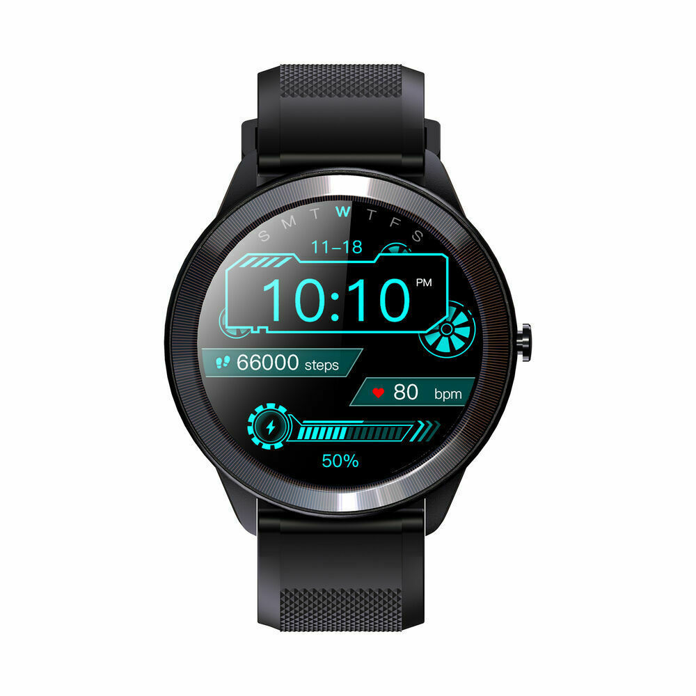 Leotec MultiSport Wave 46mm Waterproof Smartwatch with Heart Rate Monitor (Black) view 5