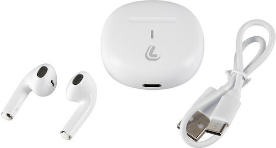 Lampa In-ear Bluetooth Handsfree Earphones with Charging Case White view 2