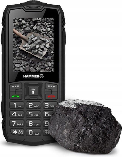 Hammer Rock Dual SIM (32GB) Mobile with Buttons Black view 6