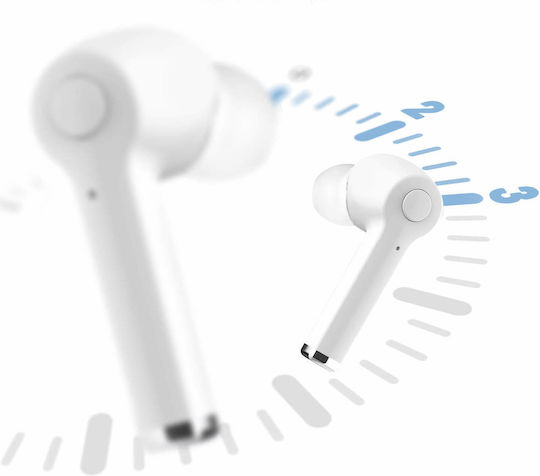 Setty TWS-SET-WH In-ear Bluetooth Handsfree Earphones with Charging Case White view 3
