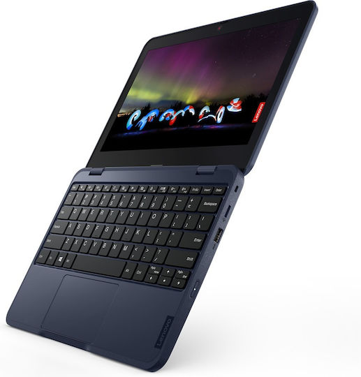 Lenovo 100w Gen 3 11.6" (Zen-3015e/4GB/64GB Flash Storage + 64GB Flash Storage/W10 Pro) Abyss Blue (International English Keyboard) view 9