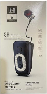 In-ear Bluetooth Handsfree Earphones Black view 1
