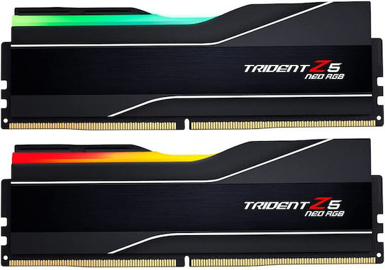 G.Skill Trident Z5 Neo RGB DDR5 32GB RAM with 2x16GB Modules and Speed 6000 for Desktop F5-6000J3038F16GX2-TZ5NR