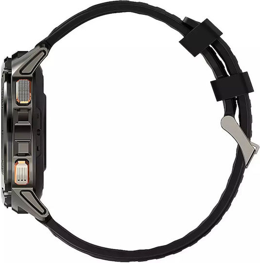 MaxCom FW110 Titan Chronos Titanium Smartwatch with SIM and Heart Rate Monitor (Black) view 9
