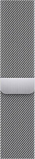 Apple Watch Series 7 Cellular Stainless Steel 45mm Waterproof with eSIM and Heart Rate Monitor (Silver Milanese Loop) view 4