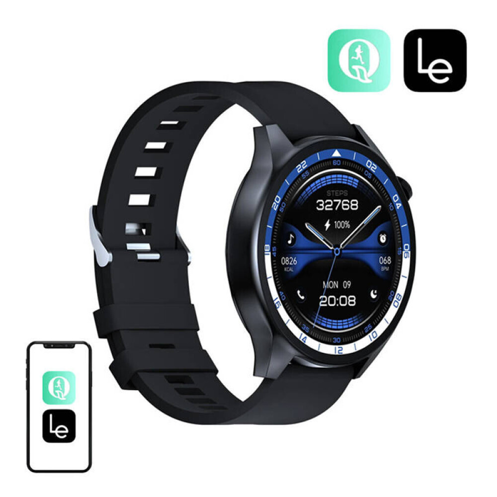 BlitzWolf BW-AR1 Smartwatch with Heart Rate Monitor (Black) view 1