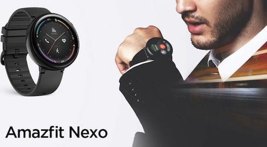 Amazfit Nexo Ceramic 36mm Smartwatch with eSIM and Heart Rate Monitor (Black) view 2