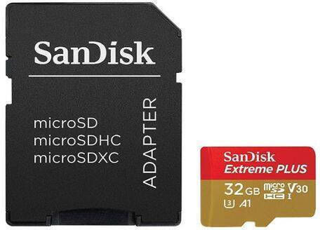 Sandisk Extreme Plus microSDHC 32GB U3 V30 A1 UHS-I 95MB/s With Adapter view 4