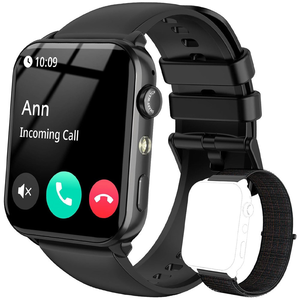 IOWODO R30 Pro Smartwatch with Heart Rate Monitor (Black) view 1