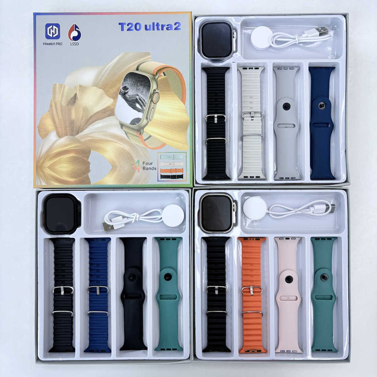 T20 UItra2 49mm Smartwatch with Heart Rate Monitor (Orange) view 2