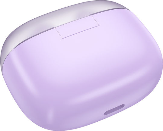 Hoco EQ12 Rima In-ear Bluetooth Handsfree Earphones with Charging Case Purple view 3