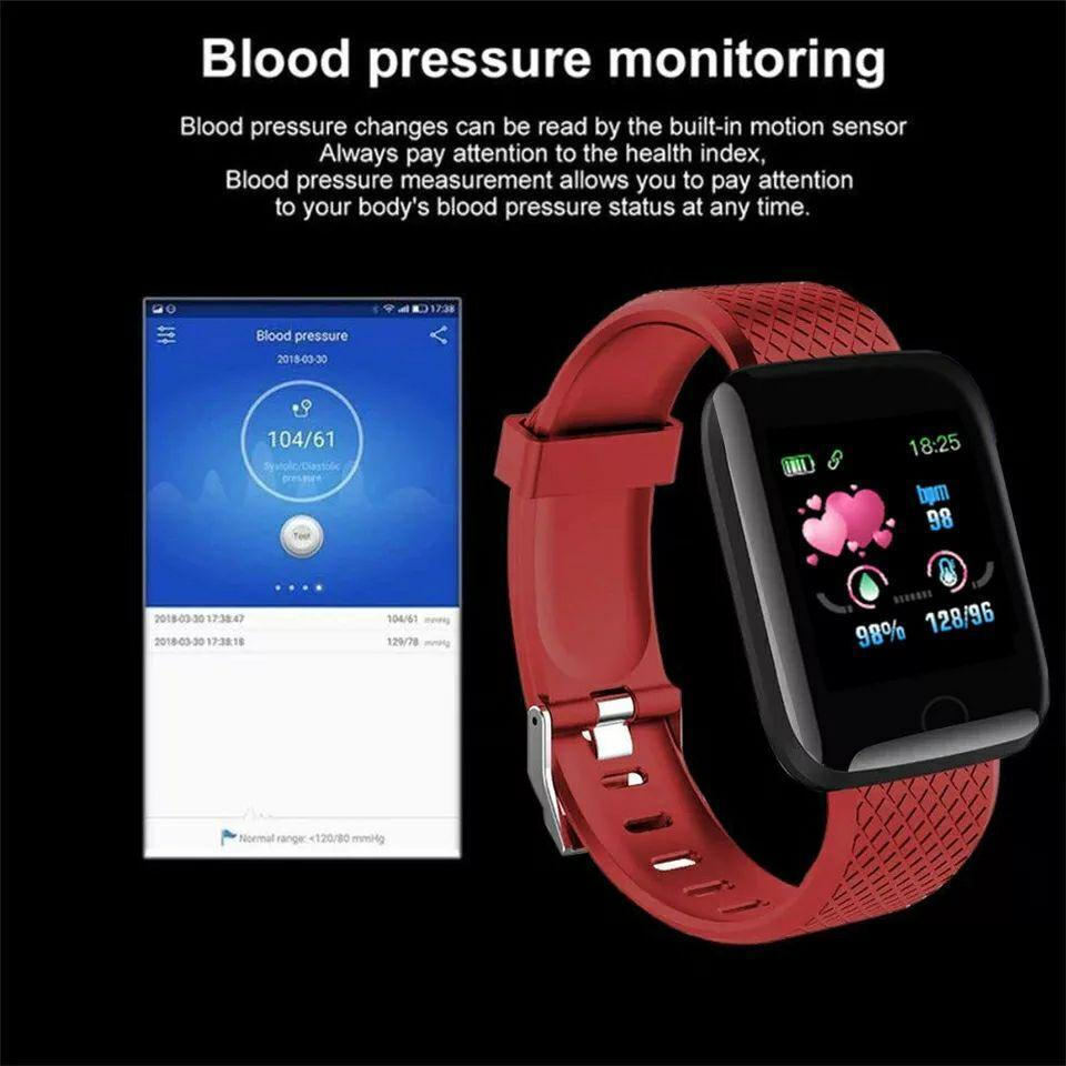 ID116 plus Smartwatch with Heart Rate Monitor (Green) view 3