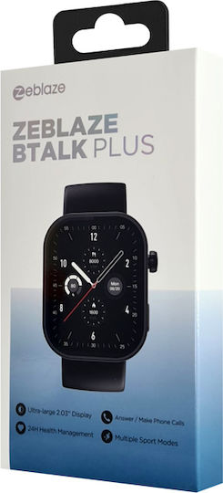 Zeblaze Btalk Plus Smartwatch with Heart Rate Monitor (Jet Black) view 9