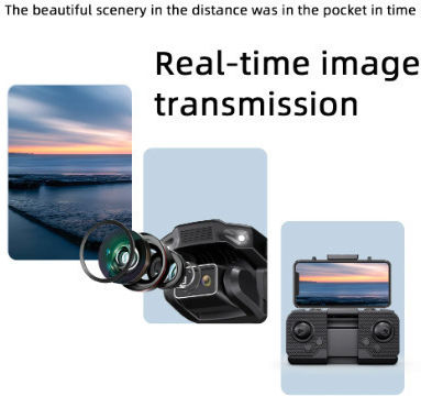 Pihot G60 Drone with 4K Camera and Controller view 3