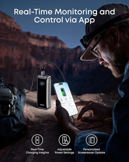 Anker Power Bank 26250mAh 300W with USB-A Port and 2 USB-C Ports Black view 7