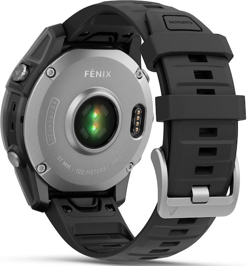 Garmin Fenix E Stainless Steel 47mm Waterproof Smartwatch with Heart Rate Monitor (Black) view 2