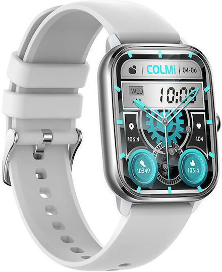 Colmi C61 Aluminium Smartwatch with Heart Rate Monitor (Silver) view 3