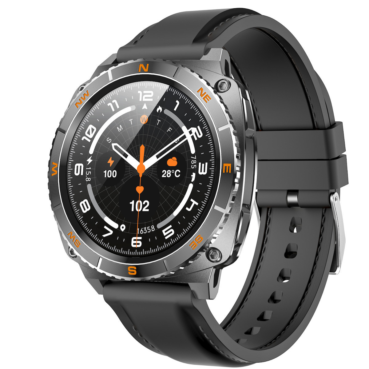 Ultra V319 Waterproof Smartwatch With Heart Rate Monitor Black view 1