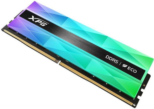 Adata XPG Lancer Neon RGB DDR5 32GB RAM with 2x16GB Modules and Speed 6400 for Desktop AX5U6400C3216G-DCLANRSG vue 5