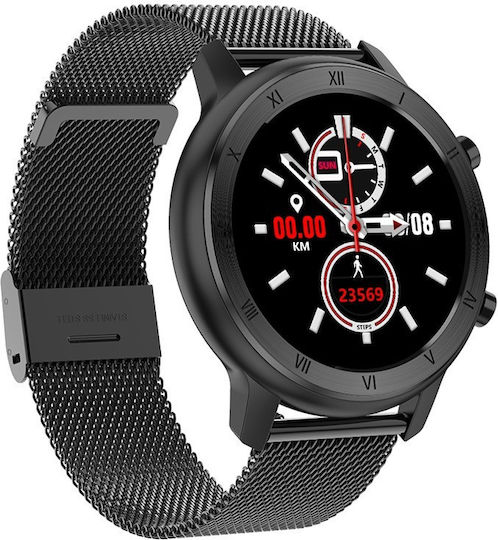 NO.1 DT89 43mm Smartwatch with Heart Rate Monitor (Black)