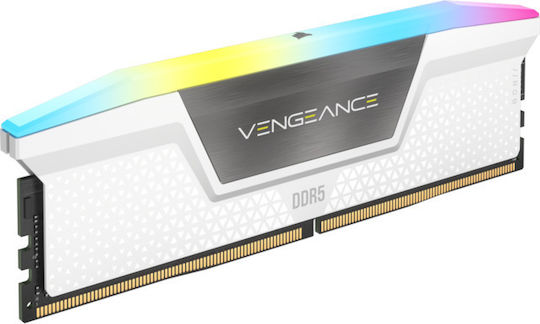 Corsair Vengeance RGB DDR5 32GB RAM with 2x16GB Modules and Speed 5200 for Desktop CMH32GX5M2B5200C40W vue 9