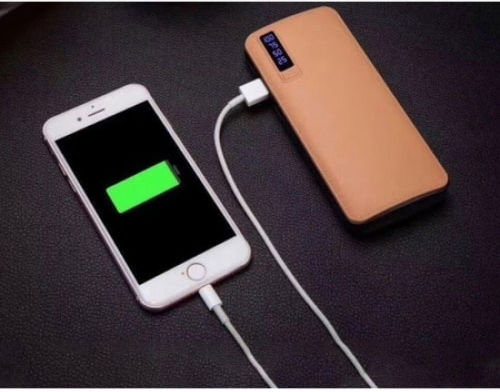 Power Bank 30000mAh with 3 USB-A Ports Beige view 3