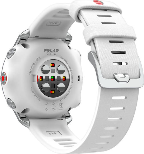 Polar Grit X Waterproof Smartwatch with Heart Rate Monitor (White) vista 3