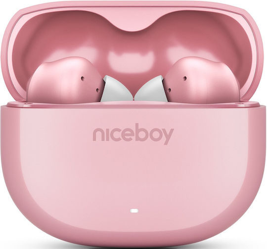 Niceboy Pins 4 In-ear Bluetooth Handsfree Headphones with Sweat Resistance and Charging Case Pink