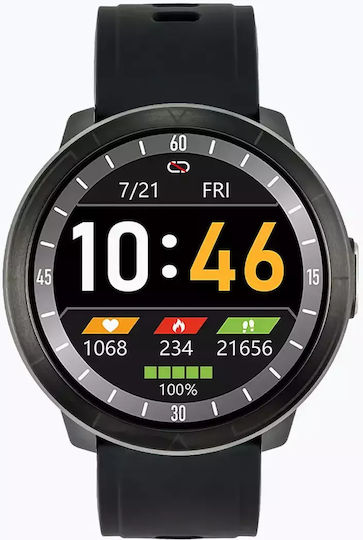 Watchmark WM18 Smartwatch with Heart Rate Monitor (Black) view 3