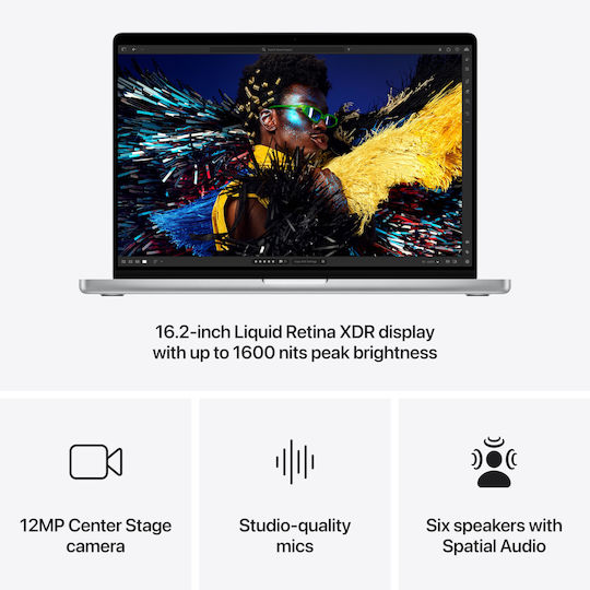 Apple MacBook Pro 16" (2023) 16.2" Retina Display 120Hz (M4 Max-16-core/64GB/1TB SSD/40-Core) (GR Keyboard) vue 6